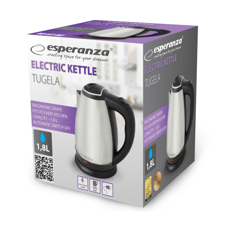 Elektrinis Virdulys Esperanza, 1,8 l, 2200 W