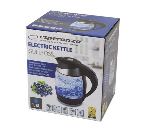 Elektrinis Virdulys Esperanza, 1,8 l, 2200 W