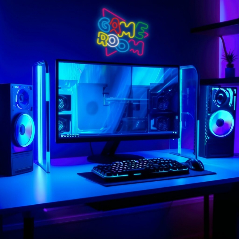 Sieninis Neoninis Šviestuvas Manta, 5 W