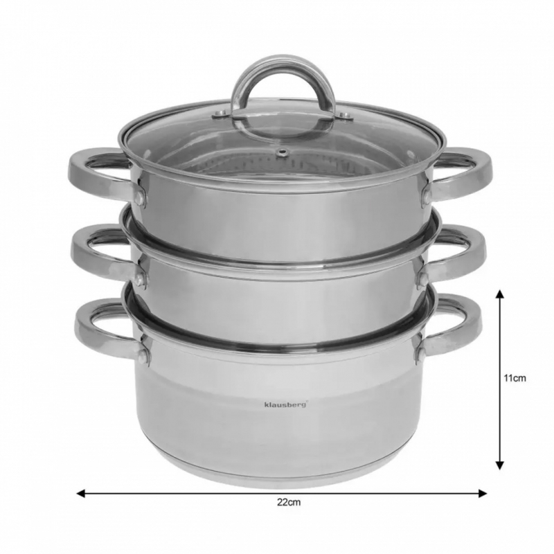 Garų Puodas Klausberg, 22 cm, 4,5 l