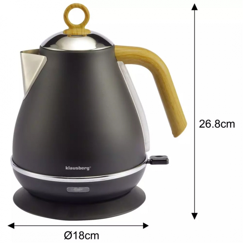 Elektrinis Virdulys Klausberg, 1,7 l, 2200 W