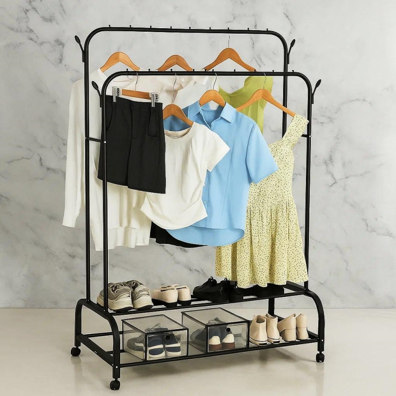 Dviguba Pakaba Drabužiams, Batams