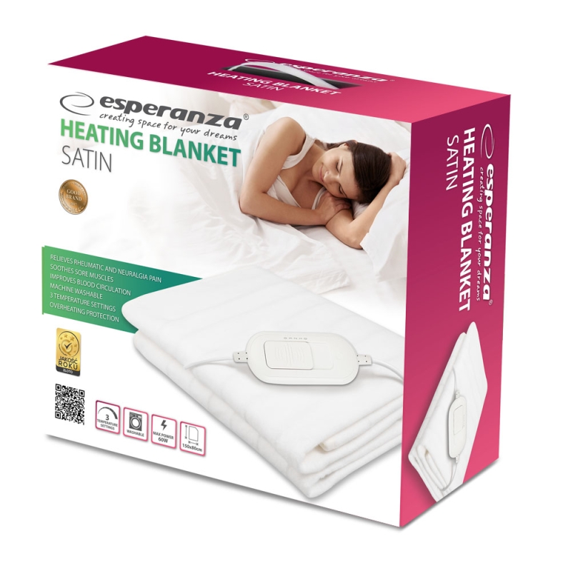 Šildomas Elektrinis Pledas Esperanza, 150 x 80 cm