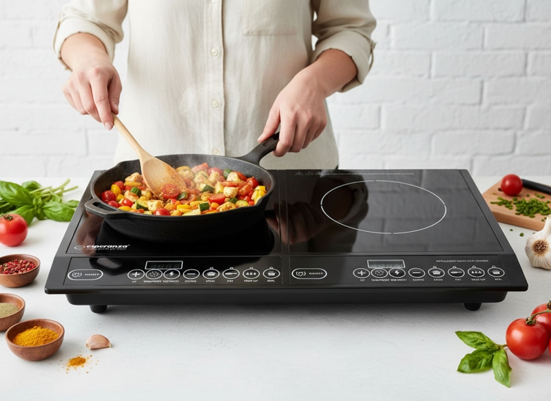 Dviguba Elektrinė Indukcinė Kaitlentė Esperanza, 2000 W