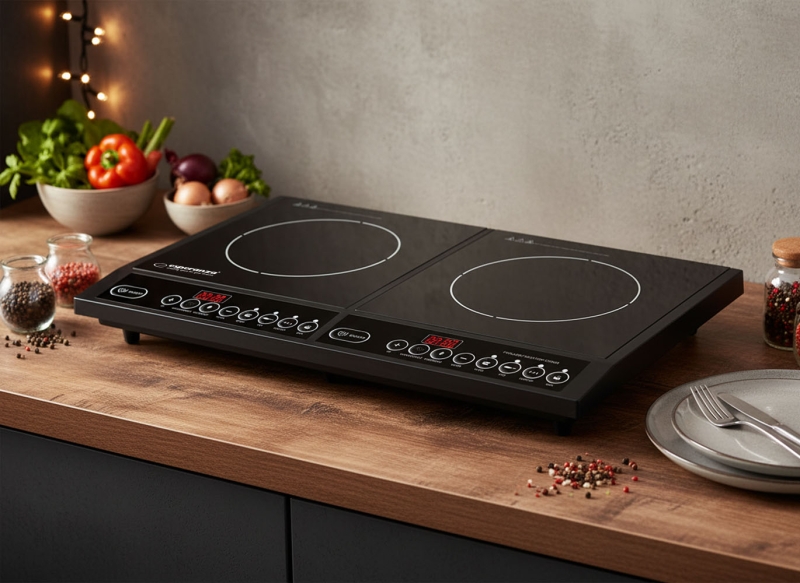 Dviguba Elektrinė Indukcinė Kaitlentė Esperanza, 2000 W