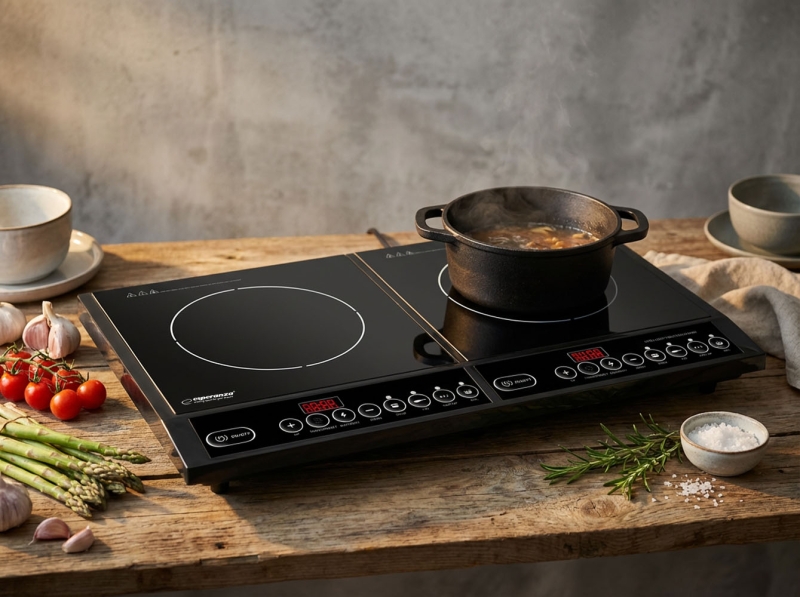 Dviguba Elektrinė Indukcinė Kaitlentė Esperanza, 2000 W