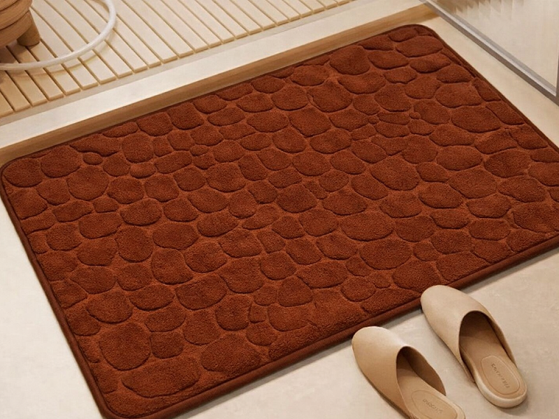 Minkštas Vonios Kilimėlis, 80 x 50 cm, Rudas