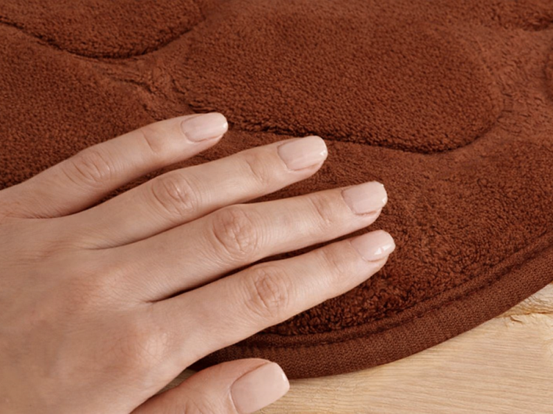 Minkštas Vonios Kilimėlis, 80 x 50 cm, Rudas