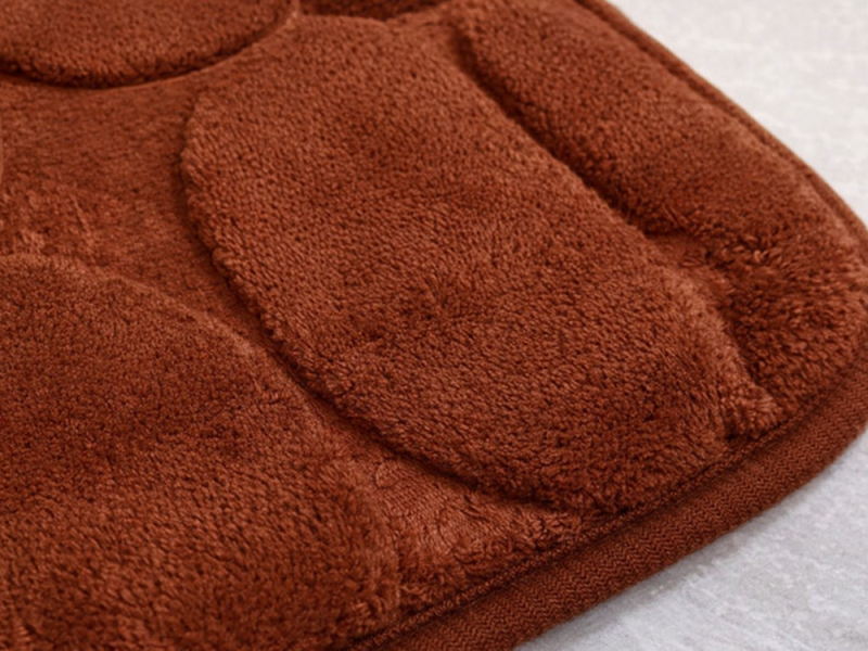 Minkštas Vonios Kilimėlis, 80 x 50 cm, Rudas