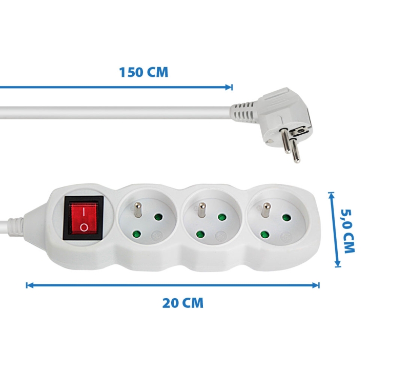 Prailgintuvas Esperanza, 3 Lizdai, 1,5 m