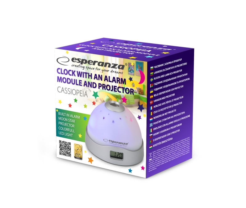 Laikrodis - Naktinė Lempa Esperanza