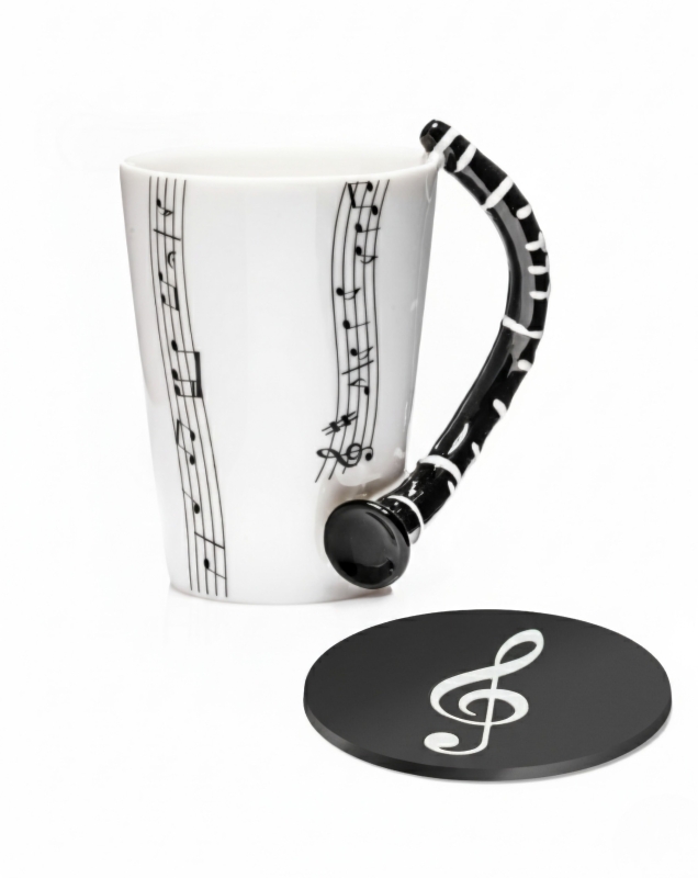 Puodelis Klarnetas Su Padėkliuku