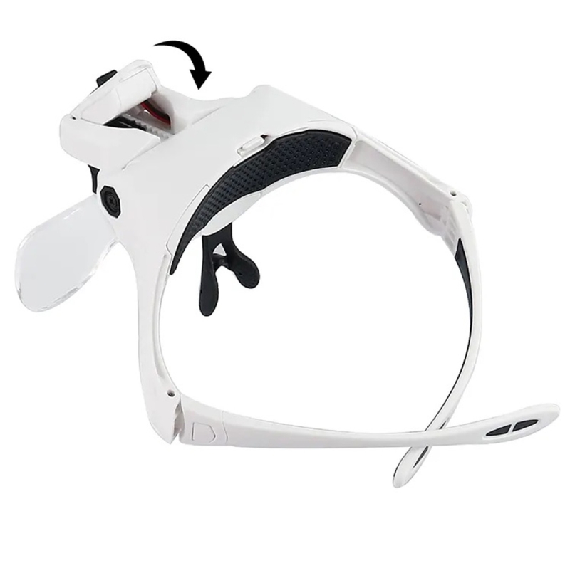 Didinamieji Akiniai Su Apšvietimu Ant Galvos