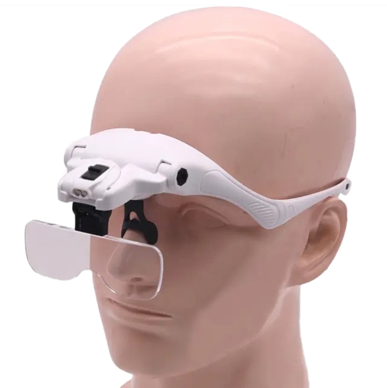 Didinamieji Akiniai Su Apšvietimu Ant Galvos