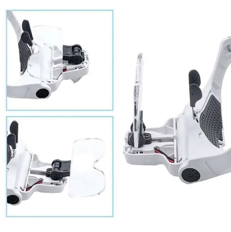 Didinamieji Akiniai Su Apšvietimu Ant Galvos