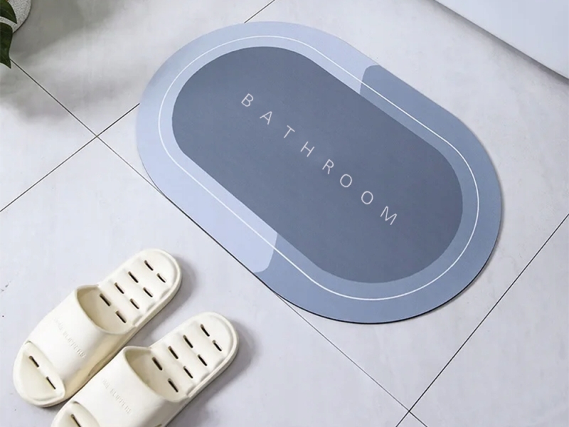 Greitai Džiūstantis Vonios Kilimėlis, 58 x 38 cm, Mėlynas