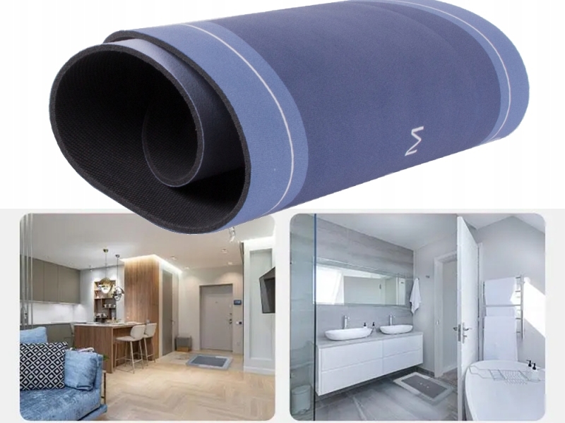 Greitai Džiūstantis Vonios Kilimėlis, 58 x 38 cm, Mėlynas