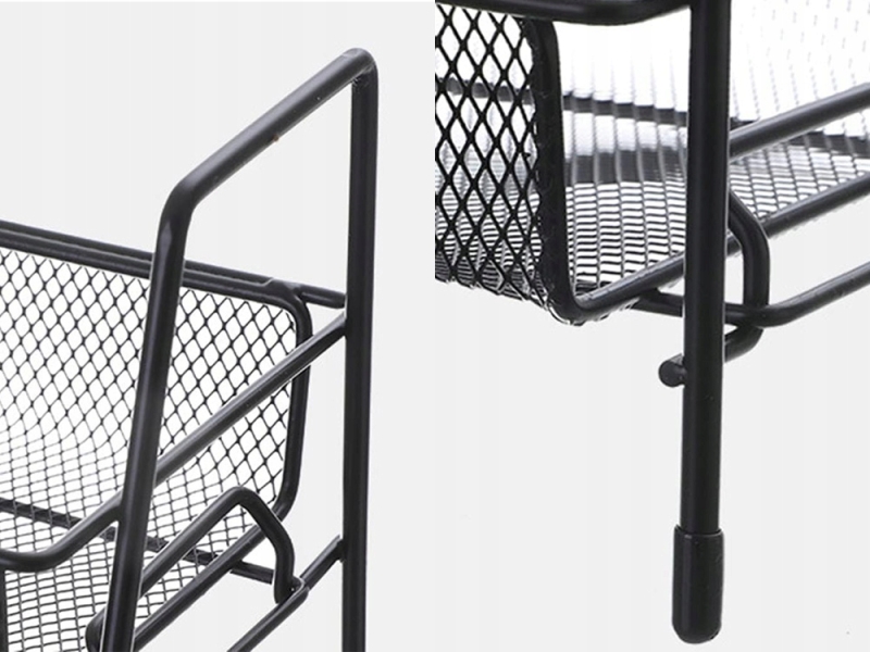 Virtuvės Lentyna Dviejų Aukštų, Juoda