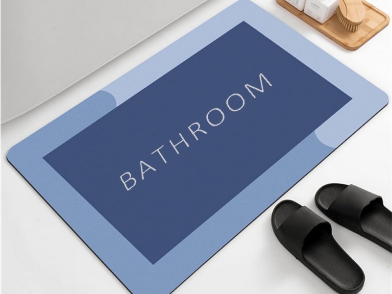 Greitai Džiūstantis Vonios Kilimėlis, 58 x 38 cm, Mėlynas
