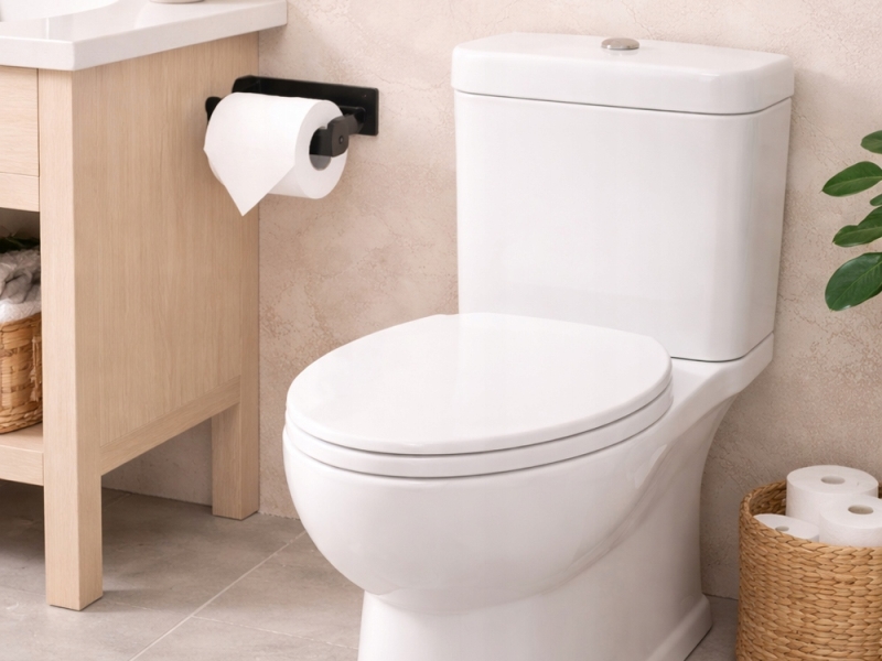 Priklijuojamas Tualetinio Popieriaus Laikiklis, Juodas