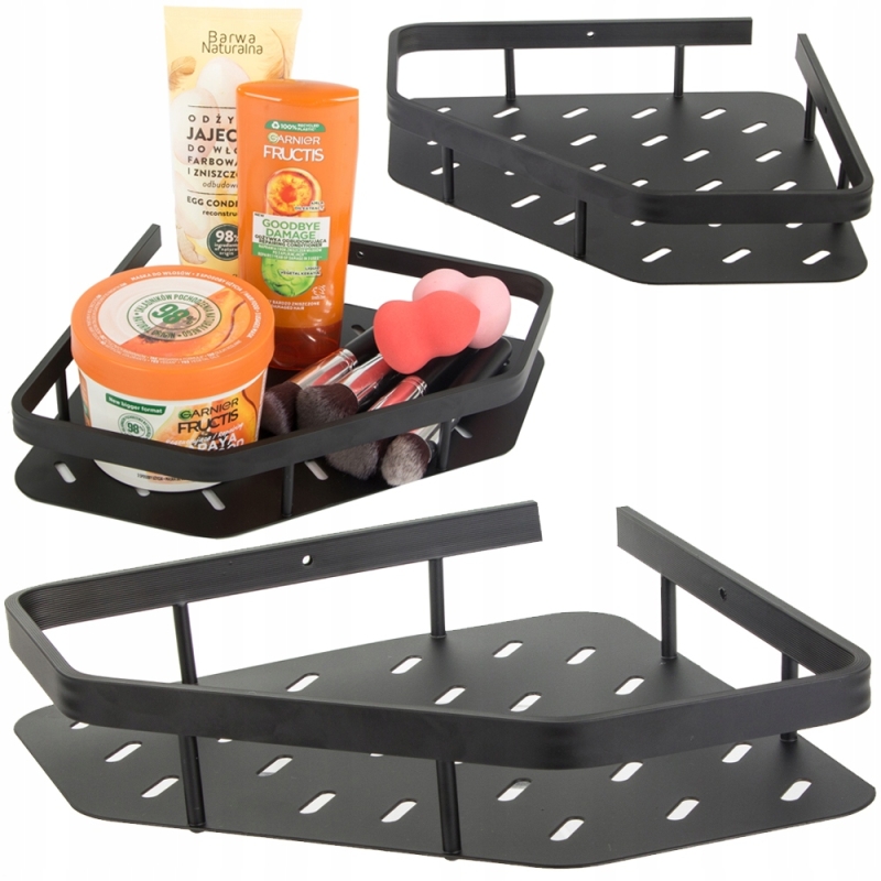 Vonios Kambario Kampinė Lentyna, Juoda