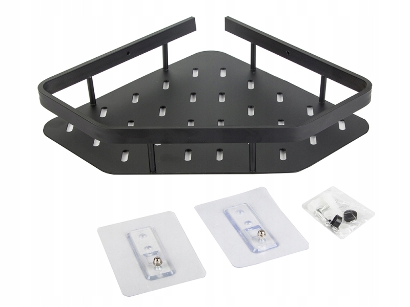 Vonios Kambario Kampinė Lentyna, Juoda