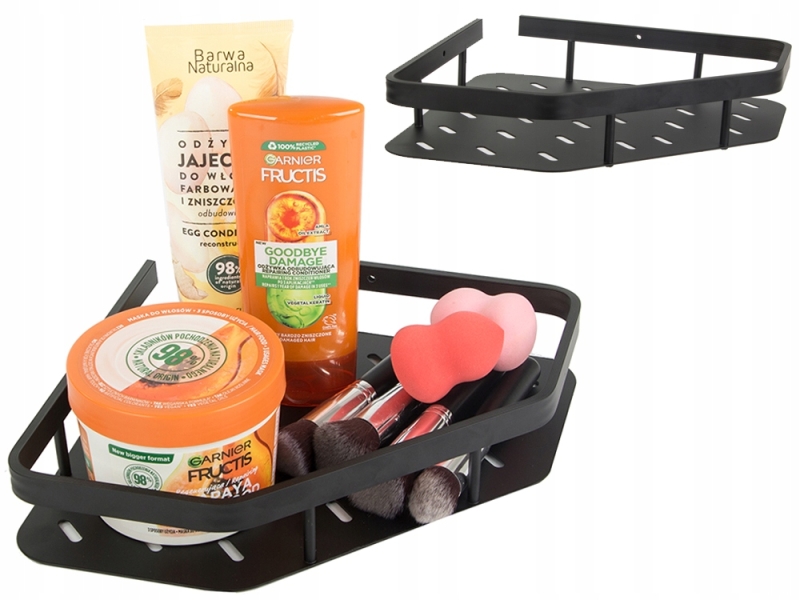 Vonios Kambario Kampinė Lentyna, Juoda