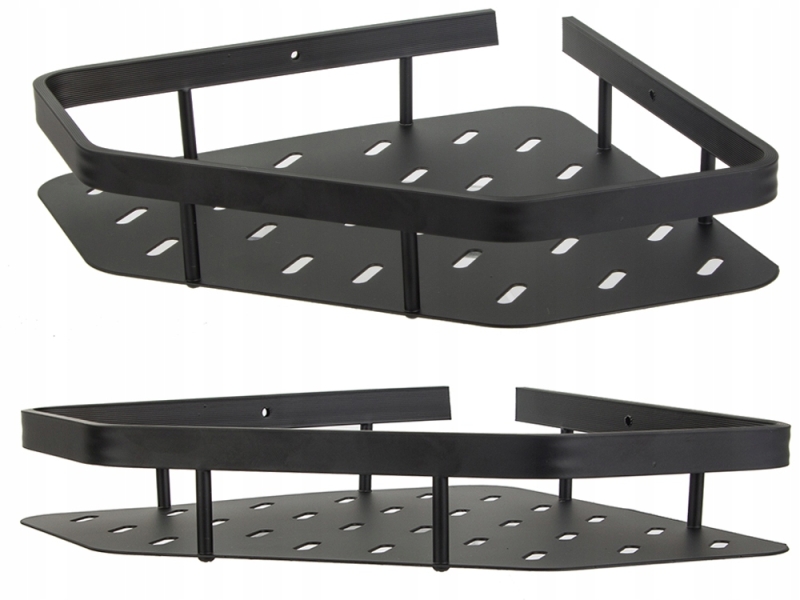 Vonios Kambario Kampinė Lentyna, Juoda