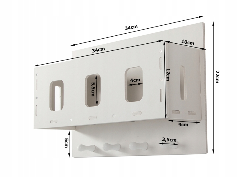 Pakabinama Vonios Lentyna, Balta