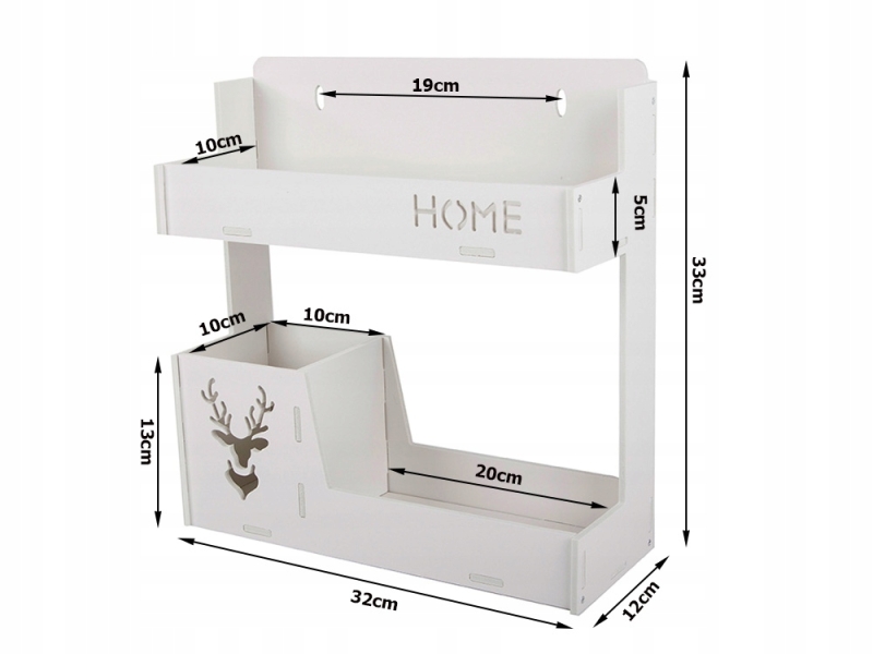 Virtuvės Lentyna, Balta