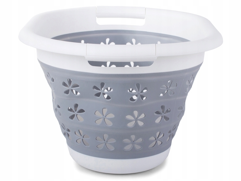 Sulankstomas Silikoninis Skalbinių Krepšys, 25 l