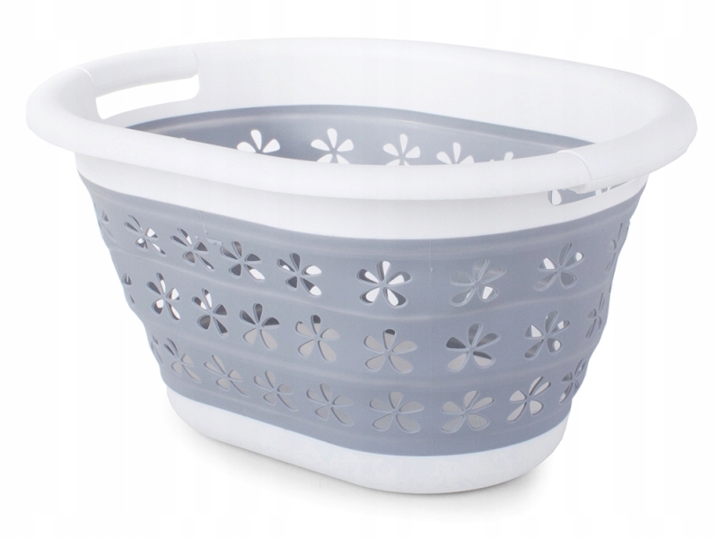 Sulankstomas Silikoninis Skalbinių Krepšys, 25 l