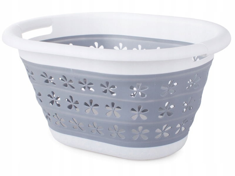 Sulankstomas Silikoninis Skalbinių Krepšys, 25 l