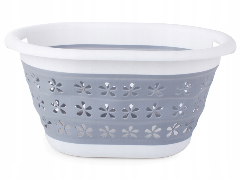 Sulankstomas Silikoninis Skalbinių Krepšys, 25 l