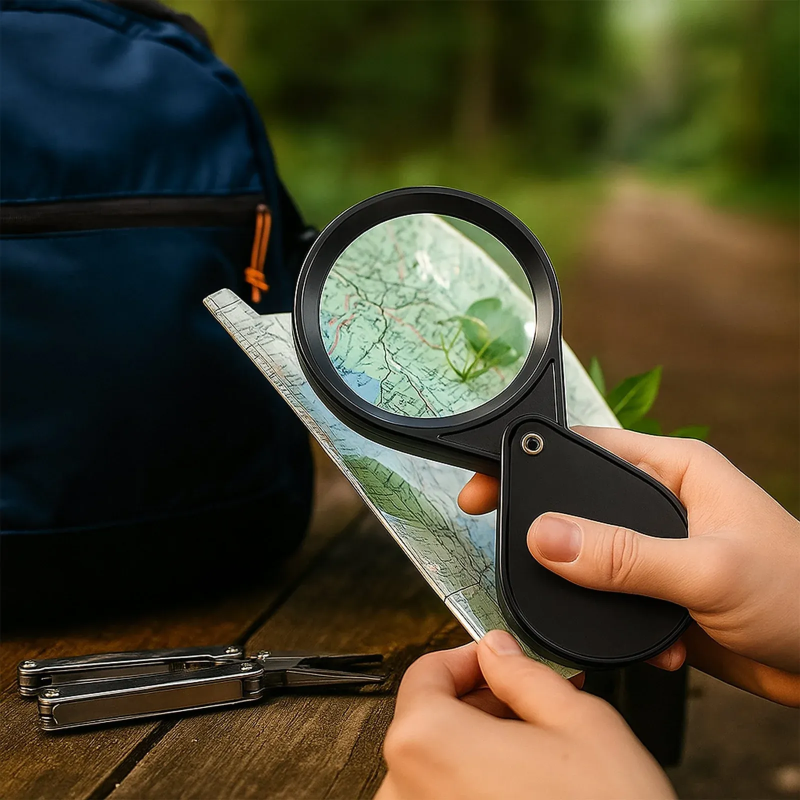 Kišeninis Sulankstomas Didinamasis Stiklas, 60 mm