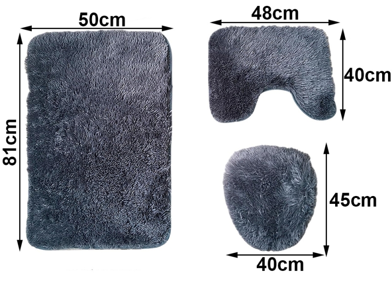 Vonios Kilimėlių Rinkinys, 3 Dal.