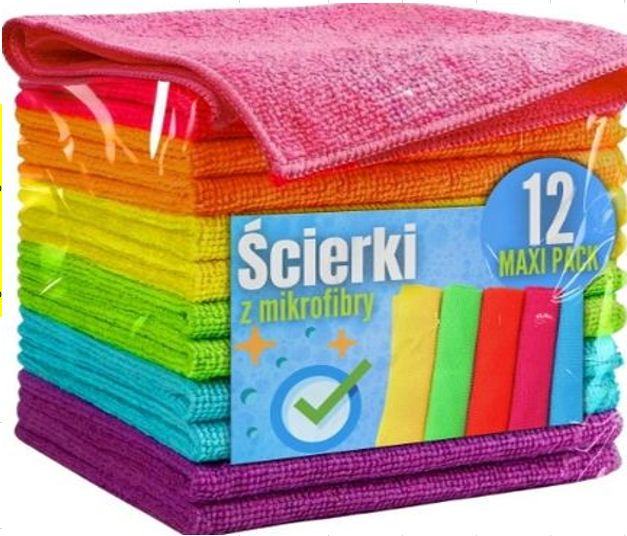 Mikropluošto Šluostės 30 x 30 cm, 12 vnt