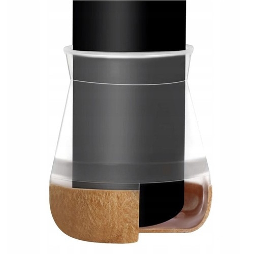 Užmaunamos Kojelės Baldams, Skaidrios, 4 vnt (13 - 23 Mm)