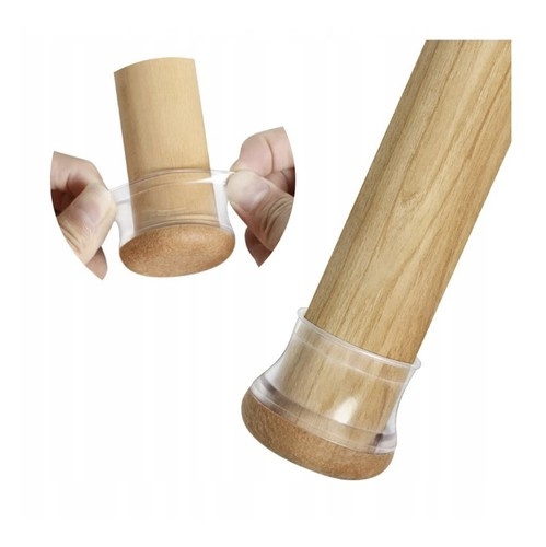 Užmaunamos Kojelės Baldams, Skaidrios, 4 vnt (13 - 23 Mm)