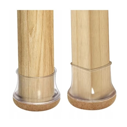 Užmaunamos Kojelės Baldams, Skaidrios, 4 vnt (13 - 23 Mm)