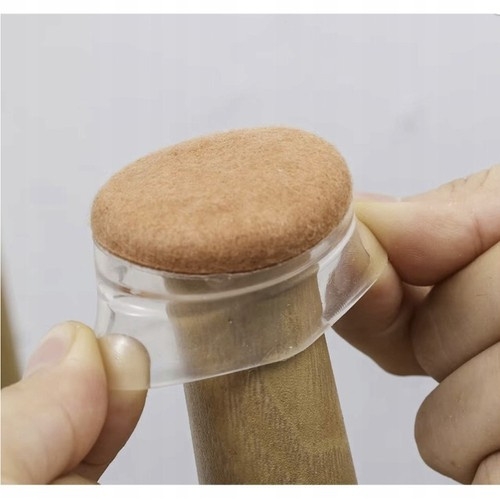 Užmaunamos Kojelės Baldams, Skaidrios, 4 vnt (13 - 23 Mm)