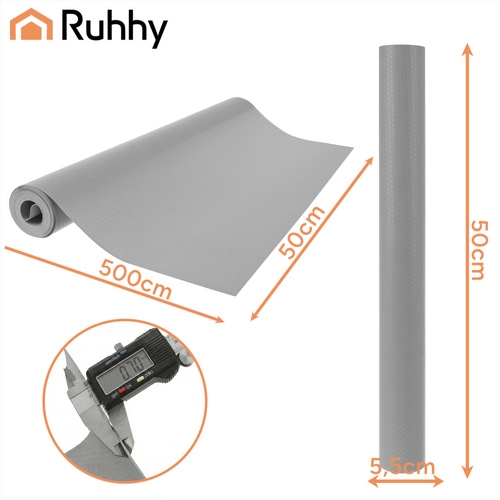 Neslystantis Kilimėlis Ruhhy, Pilkas, 500 x 50 cm