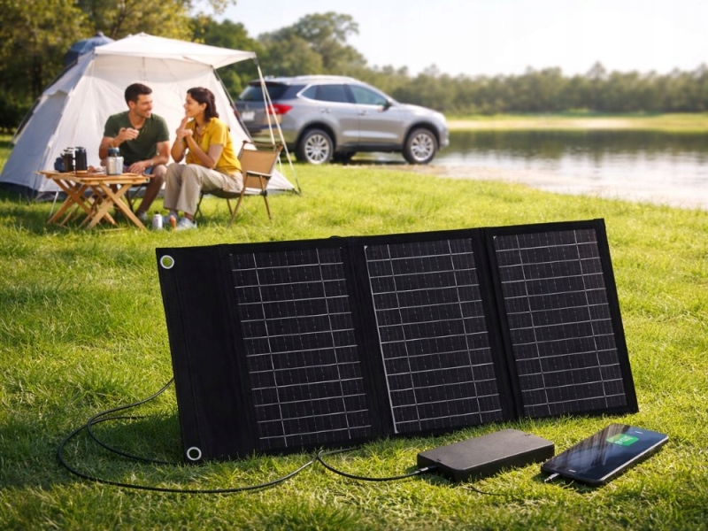 Sulankstoma Nešiojama Saulės Energijos Panelė Su Usb, 20 W