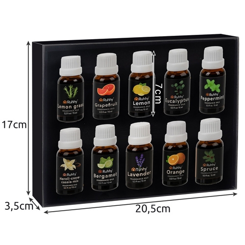 Rinkinys Kvapieji Aliejai 15 ml, 10 vnt