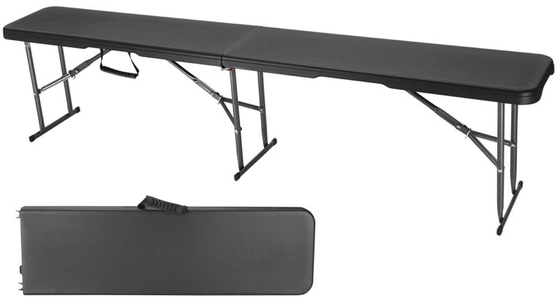 Sulankstomas Suolas, 180 cm, Juodas