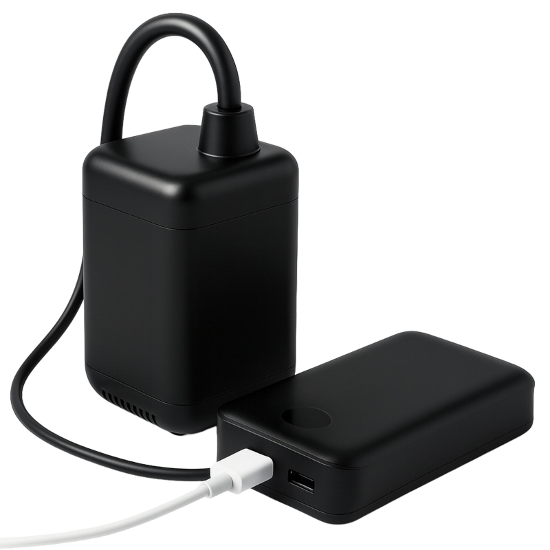 Kelioninis Dušas Su Siurbliu Ir Akumuliatoriumi, 7800 mAh