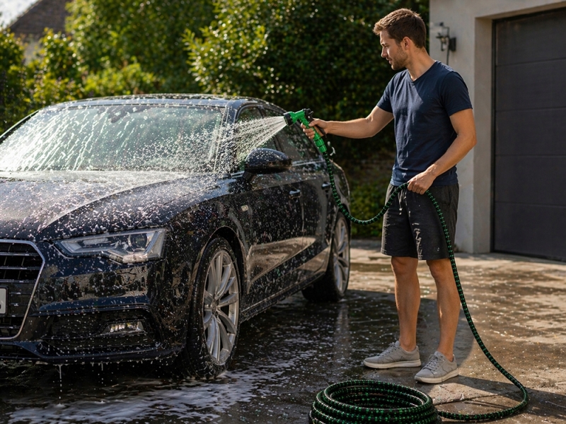 Pailgėjanti Laistymo Žarna Su Purkštuvu (Iki 30 M)