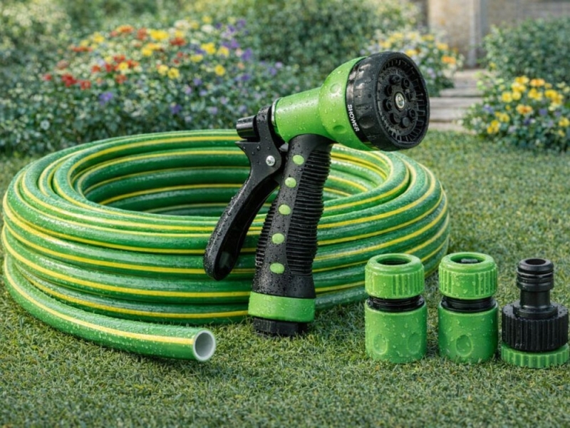 3 Sluoksnių PVC Sodo Žarna Su Priedais, 30 m