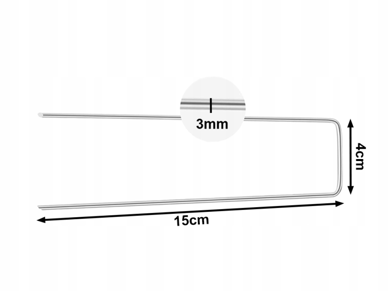 Tvirtinimo Kaiščiai, 10 Vnt., 15 cm