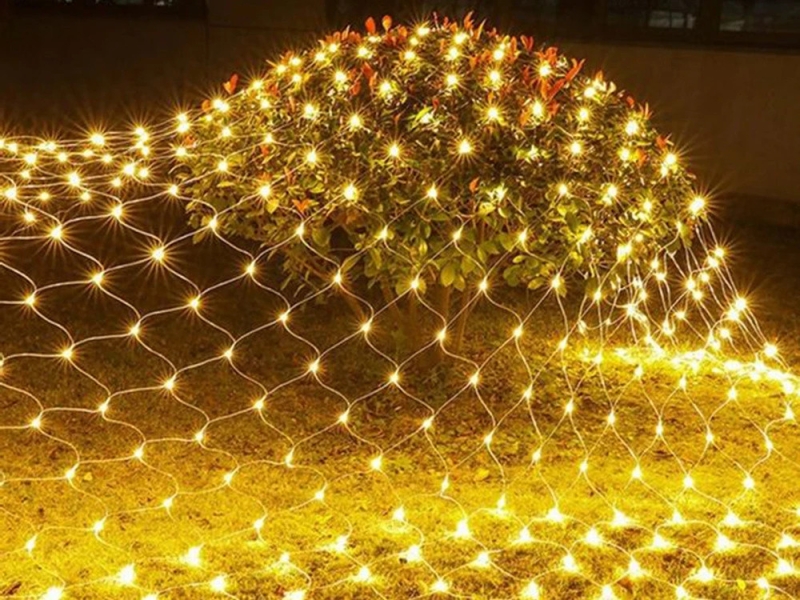 Girlianda, 100 LED, 1 x 2 m, Šilta Balta